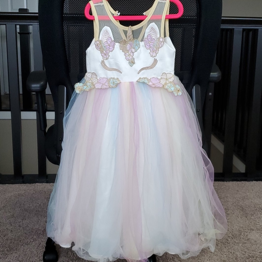 Girls 4T unicorn dress Easter